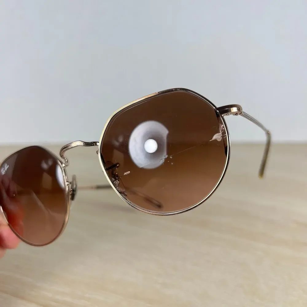 Ray-Ban RB3565 Jack 9035/A5 Sunglasses READ DESC Gold 51-20-145 Italy